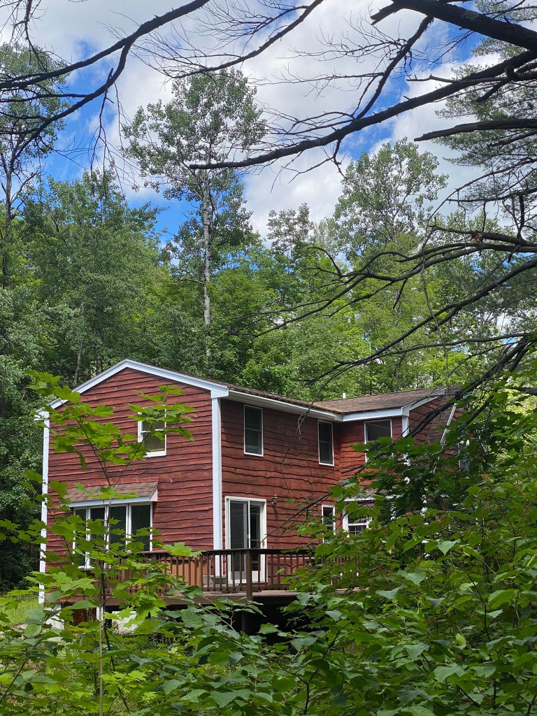 The frontal view of the Maroon Cabin, offering the ultimate escape from it all.